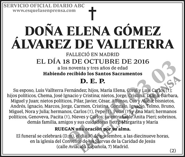 Elena Gómez Álvarez de Vallterra